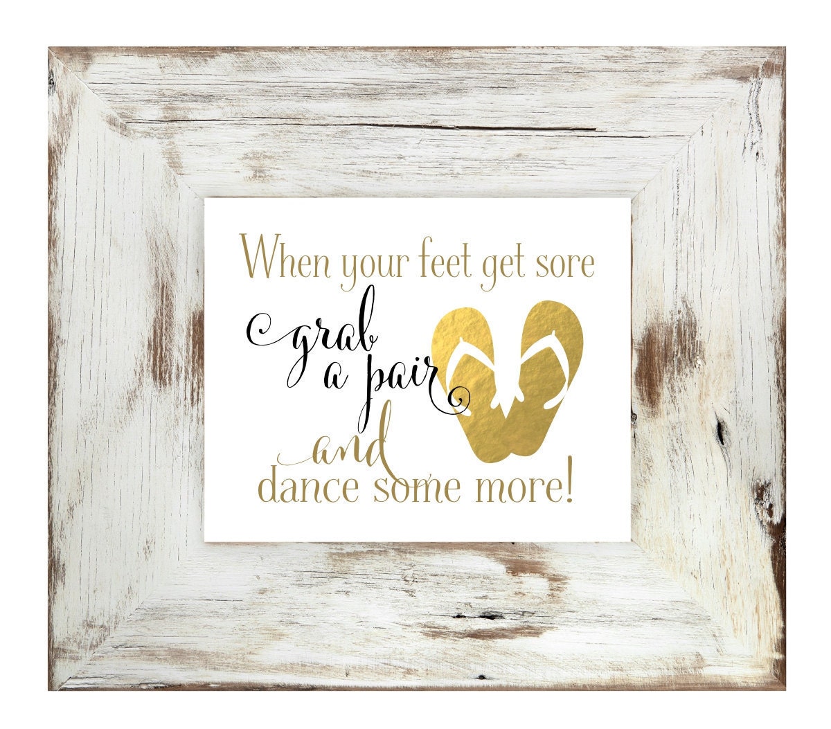 Wedding Flip Flop Sign Wedding Guest Favor Diy Printable