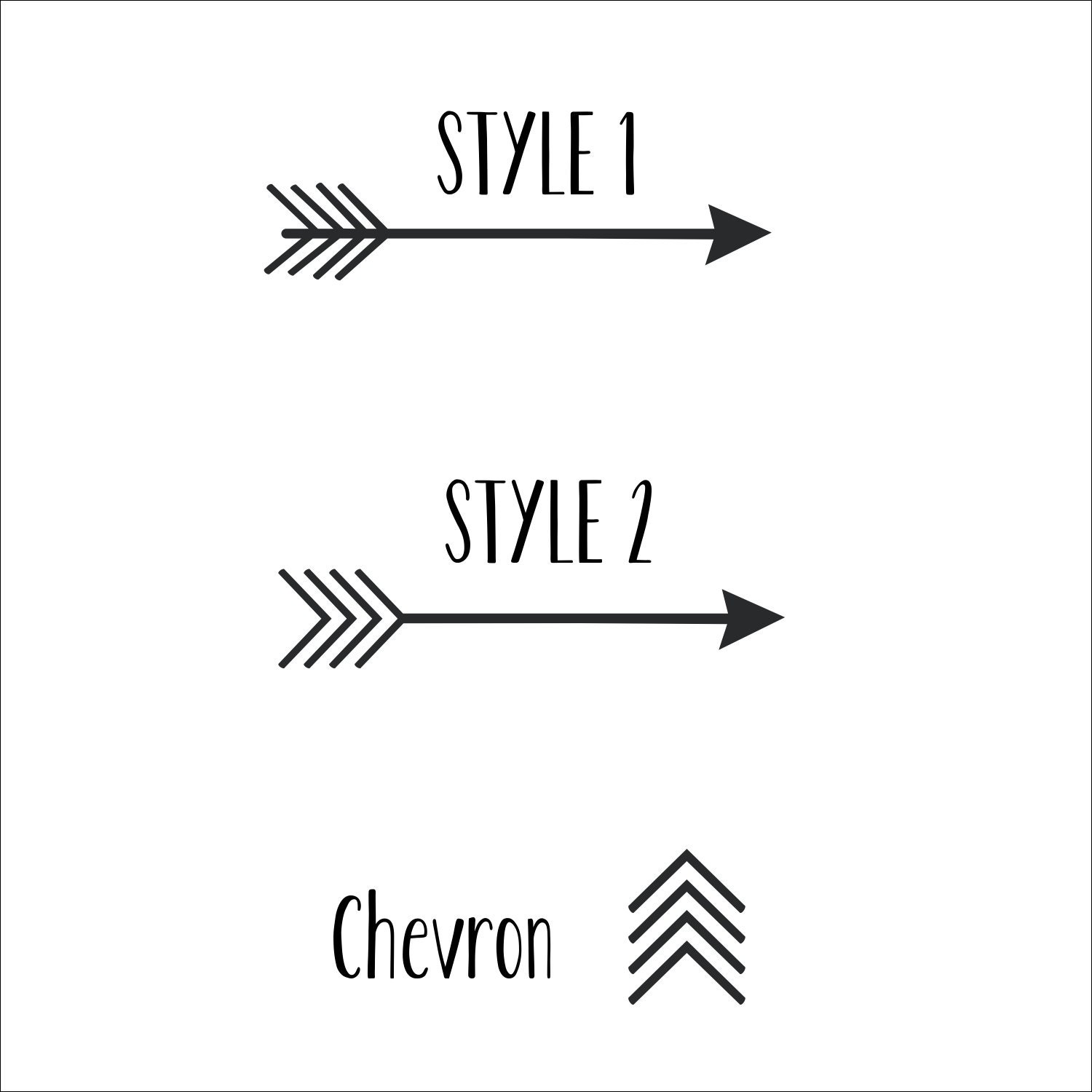 Scandinavian Style Arrow Wall Decals Tribal Arrow Wall Decal Set
