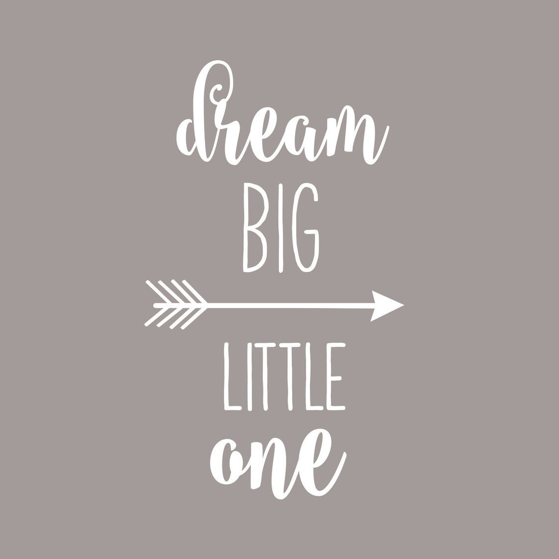 Dream Big Little One Wall Decal Nursery Decor - Etsy