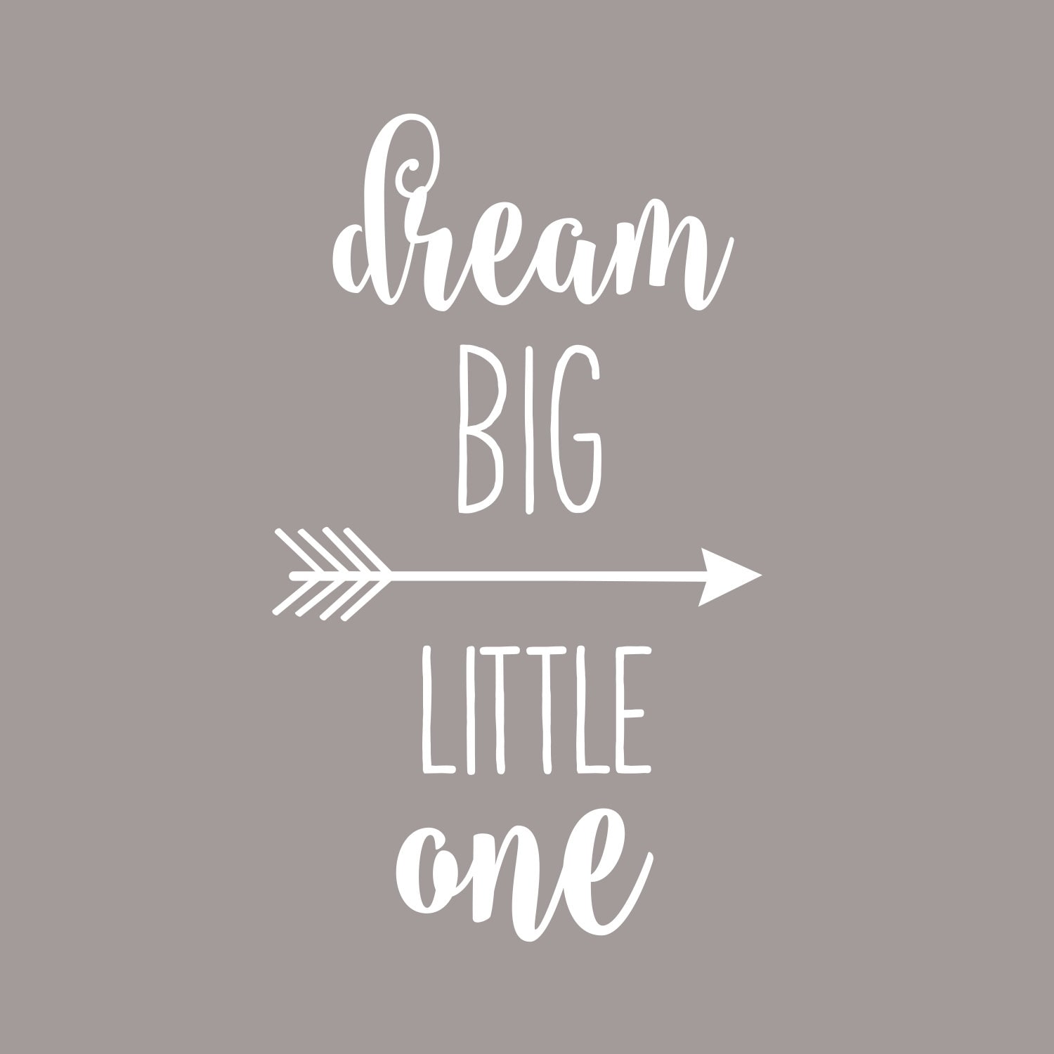 Dream Big Little One Wall Decal | Nursery Decor