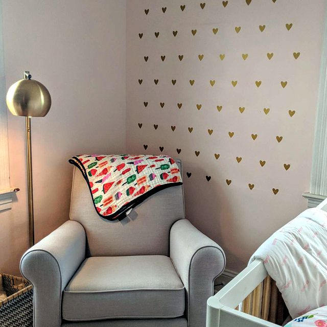 Heart Wall Decals Gold Heart Decals Peel & Stick Wall Etsy UK