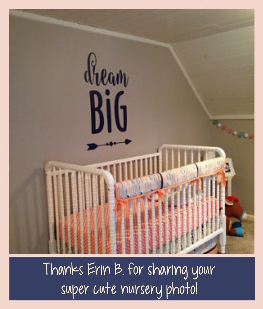 Dream Big Wall Decal Nursery Decor for Boys Playroom Wall | Etsy
