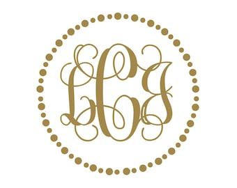 Vine Monogram Decal | Little Girls Room Decor | Gold Wall Monogram | Nursery Monogram | Dorm Decor