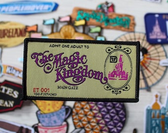 Parche termoadhesivo con forma de entrada a Magic Kingdom