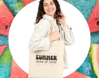 Sac fourre-tout en toile Summer State of Mind, sac de vacances à la plage et à la piscine