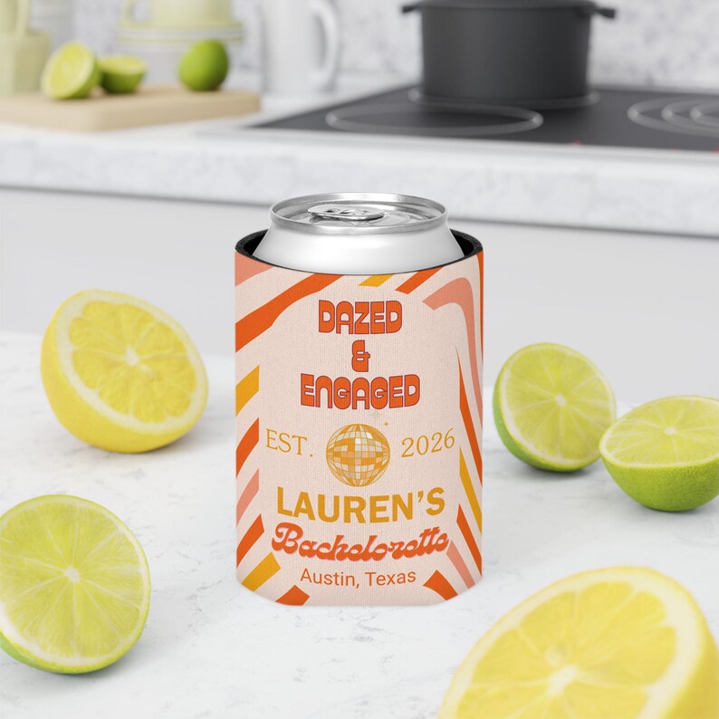 Enfriador de bebidas personalizado para despedida de soltera "Dazed Engaged", recuerdo personalizado para fiesta de despedida de soltera, regalo para la novia de 2026 imagen 7
