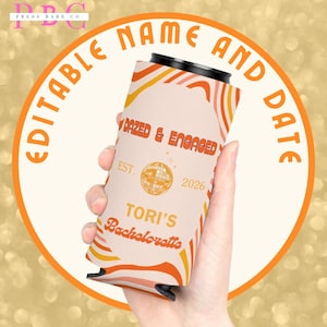 Enfriador de bebidas personalizado para despedida de soltera "Dazed Engaged", recuerdo personalizado para fiesta de despedida de soltera, regalo para la novia de 2026 imagen 4