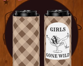 Glacière Girls Gone Wild, motif écossais, graphique martini
