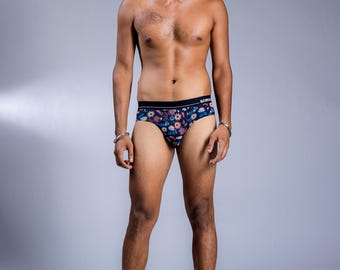 Indica Dreams Printed Briefs for Men by &Circus - Comfortable, Soft Micromodal, Modest Coverage, S-XXL