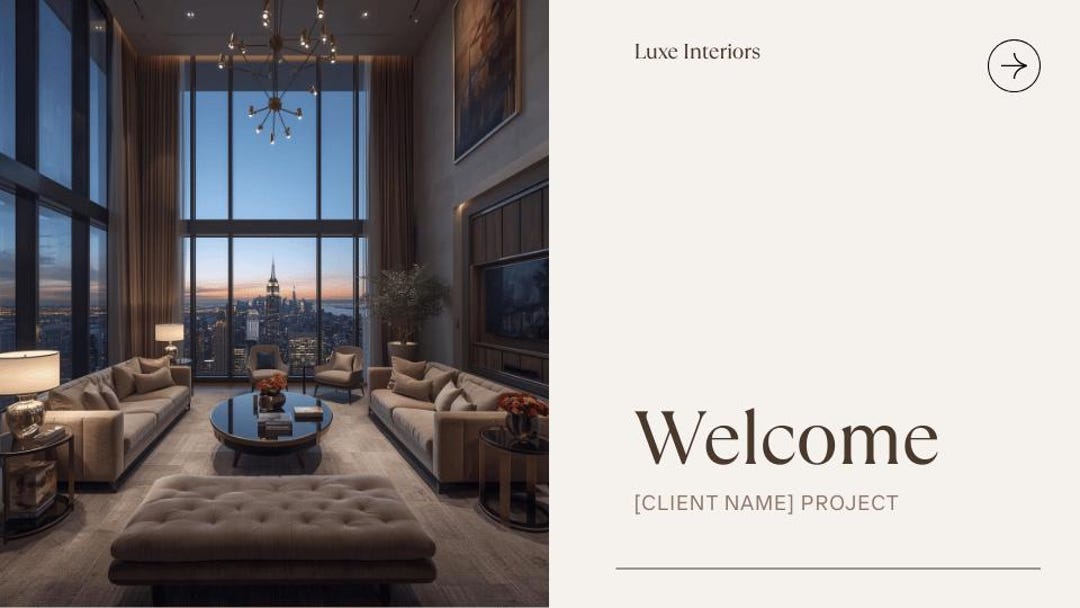Interior Design Client Onboarding Template, Designer Welcome Guide ...