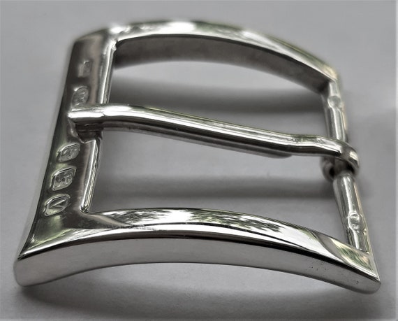 solid silver belt buckle
