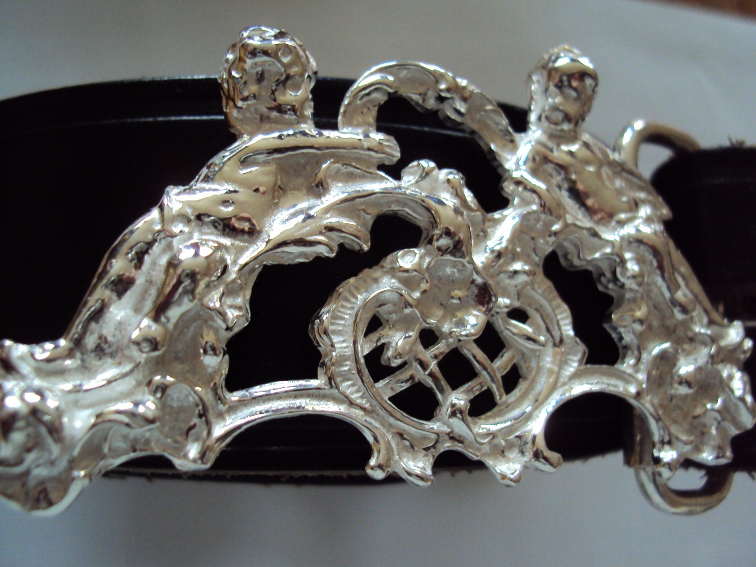 Solid Sterling Silver Belt Buckle in a Stunning Regency Style Etsy