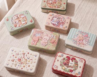 Cute Metal Storage Tin Box with 3D Animal Design | Multipurpose Organizer for Kitchen, Beauty, Jewelry, Crafts & Desk