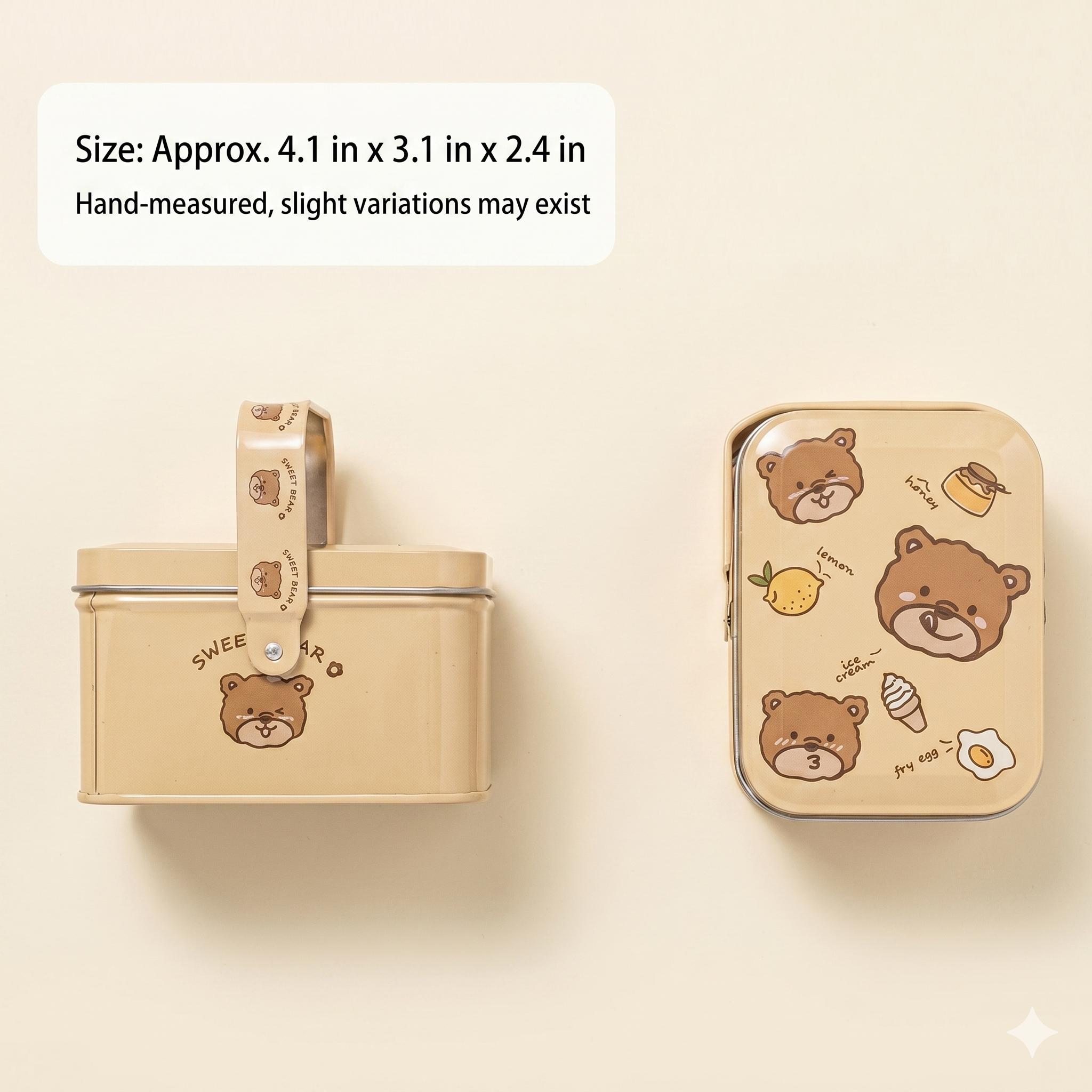 Cute Rectangular Box.net Cute Rectangular Tin Storage Box, Kawaii Candy Case for Jewelry, Makeup ...