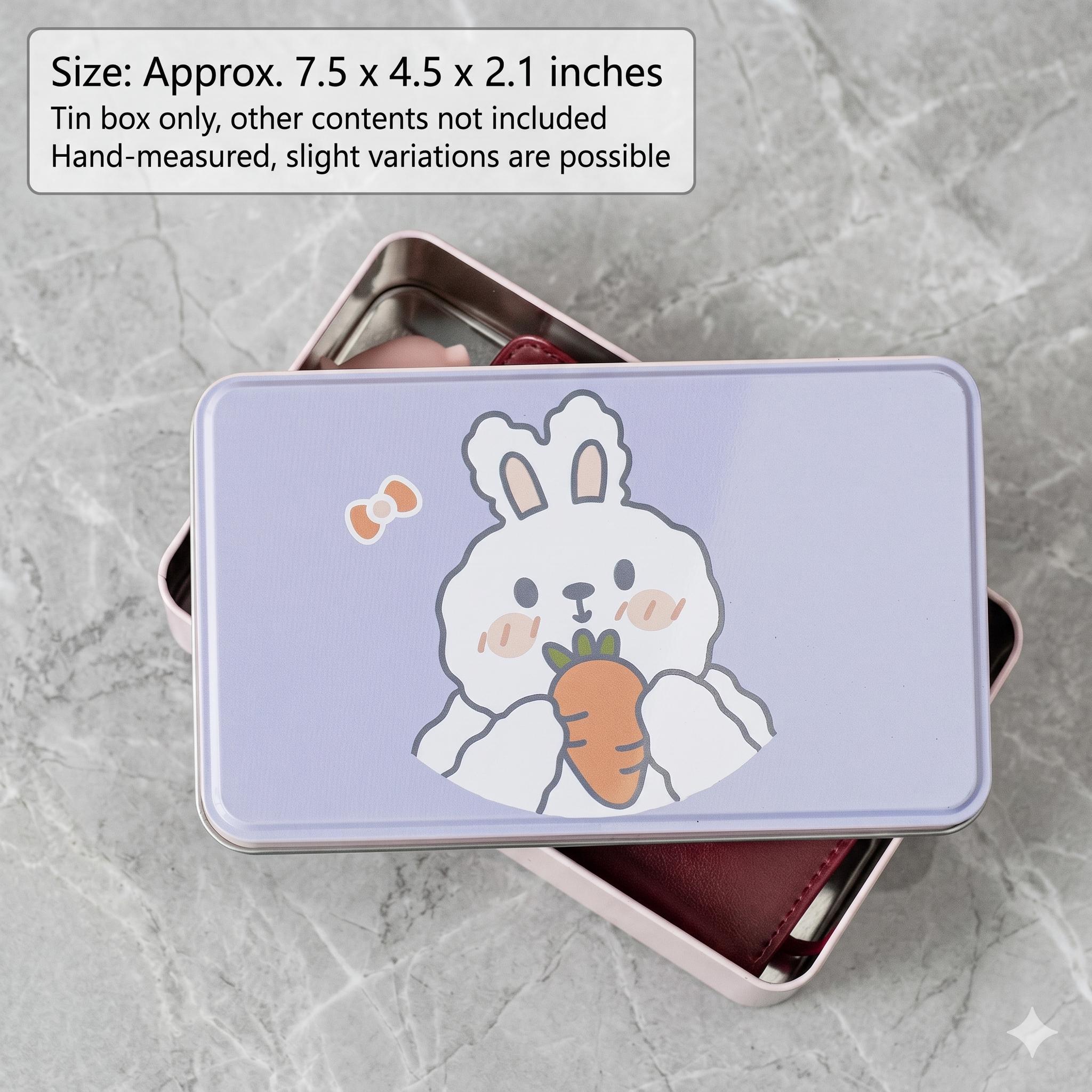 Cute Rectangular Box.net Cute Rectangular Tin Storage Box, Kawaii Candy Case for Jewelry, Makeup ...