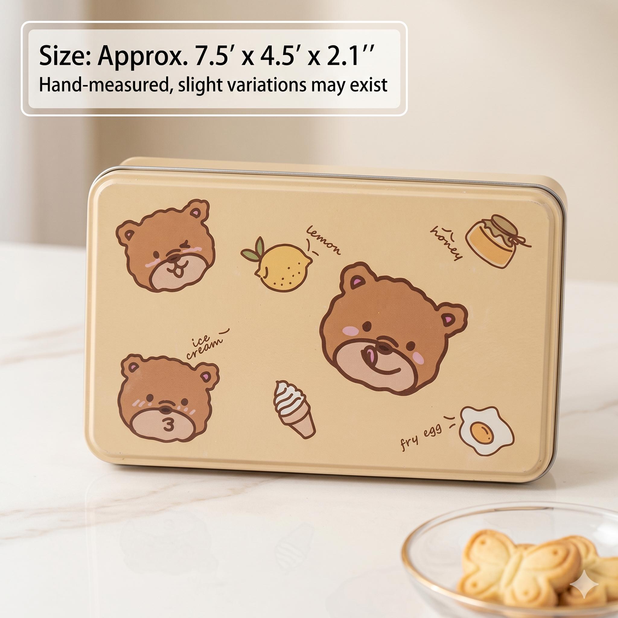 Cute Rectangular Box.net Cute Rectangular Tin Storage Box, Kawaii Candy Case for Jewelry, Makeup ...