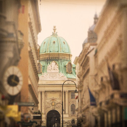 Vienne en Autriche, Hopfburg Palace, bâtiment, Architecture, photographie d’Art, dessus en cuivre