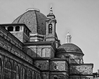 Florence Italy, Fine Art Photograph, Basilica of San Lorenzo Black and White