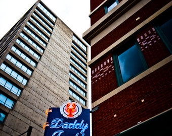 Fort Worth Texas, Neon Sign, Fine Art Print, Daddy Jack's Corner