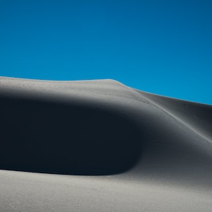 White Sands Photography, New Mexico Print, Minimalist Wall Decor, Abstract, Horizontal Print, Desert, White Sands Abstract Sand Dune 1