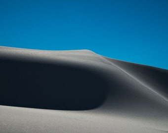 White Sands Photography, New Mexico Print, Minimalist Wall Decor, Abstract, Horizontal Print, Desert, White Sands Abstract Sand Dune 1