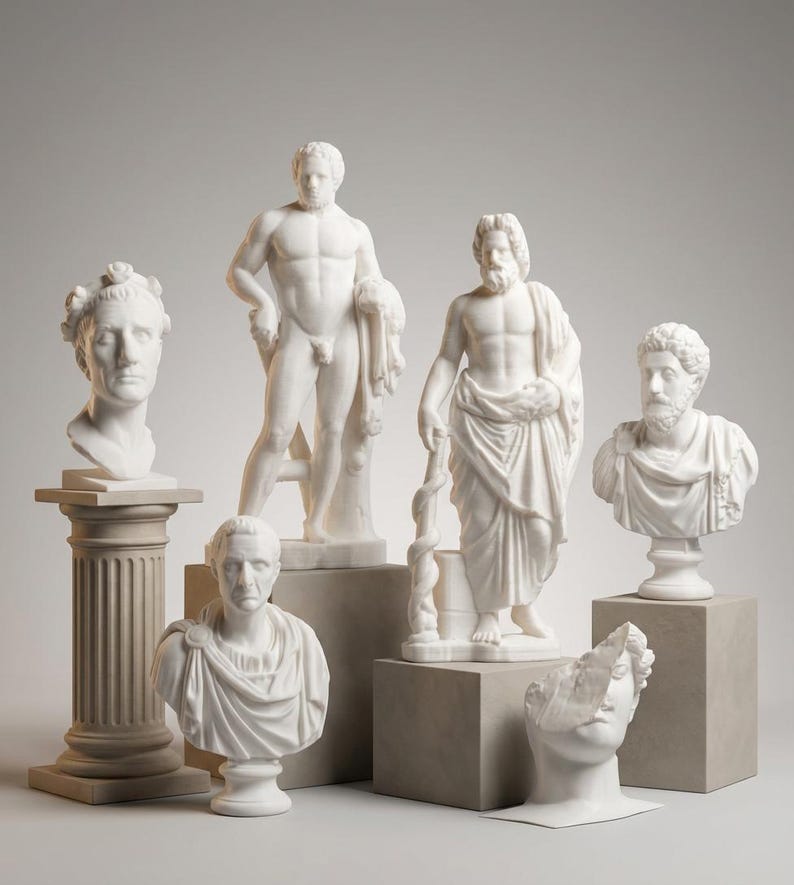 Statues Style Museum Sculpture STL Files – Grand Antiquity Collection, 3D Printable ...
