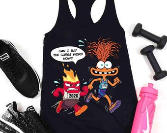 Inside Out Anxiety and Anger Running Shirt, Can I Say the Curse Word Now Shirt, Disney Running, runDisney Springtime Surprise Weekend 2026