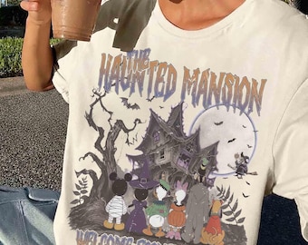 Disney The Haunted Mansion Halloween Shirt, Mickey & Friends Welcome Foolish Mortals Tee, Mickey's Not So Scary Halloween Party, WDW Trip
