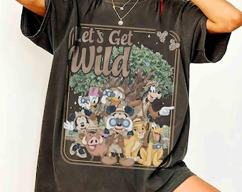 Maglietta Disney Mickey & Friends Animal Kingdom Safari Mode, Maglietta Il Re Leone Simba Pumbaa Hakuna Matata, Maglietta Let's Get Wild Gifts, Viaggio a WDW