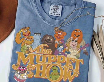 Disney The Muppet Show 50th Anniversary Logo & Muppets Comfort Colors shirt, Kermit Miss Piggy Electric Mayhem shirt, Disneyland Family Trip