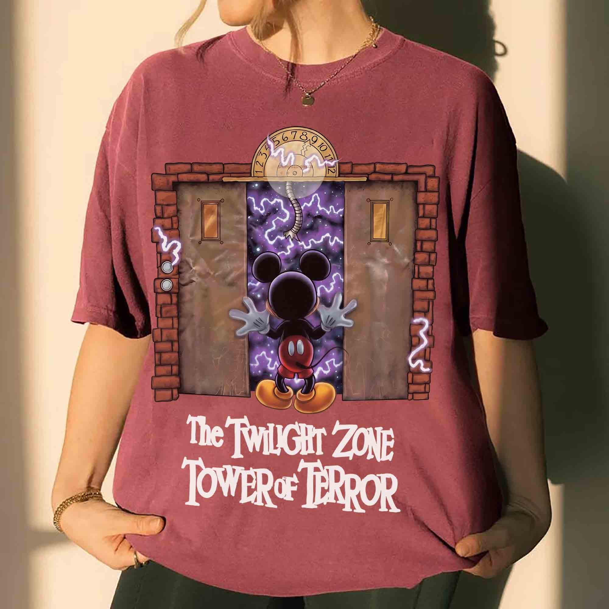 Disney Mickey Tower of Terror Shirt, Vintage Mickey Mouse