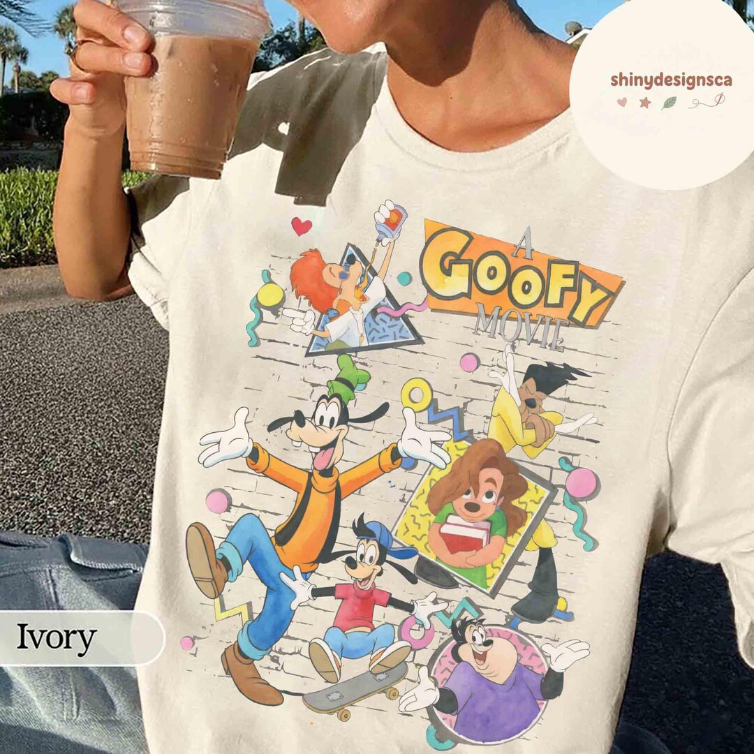 Retro A Goofy Movie Characters Group Comfort Colors Shirt, Disney ...