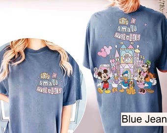Retro Fantasyland Park It's A Small World Shirt, Disney Mickey & Friends Shirt, Disneyland Family Matching Tee, WDW Family Vacation 2026 Tee