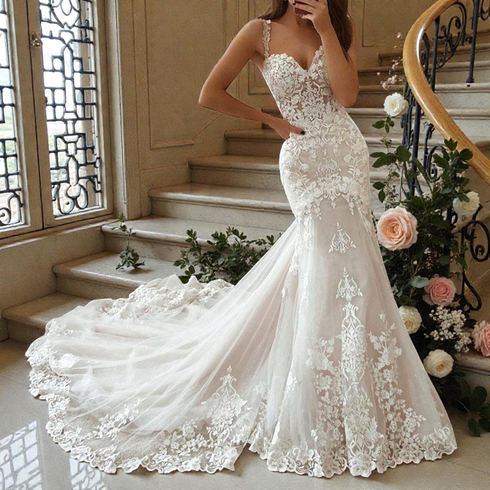 black wedding mermaid dress Mermaid Beaded Strapless Sweetheart Ruffles Organza Black Wedding Dress