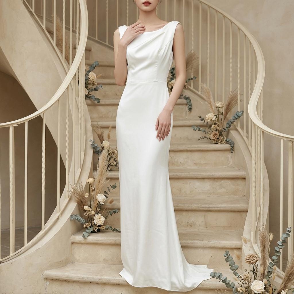 sachin and babi light blue dress YiMinpwp Civil Long Sleeve Wedding Dresses for Women BrideTea Length ASO  EBI Africa Bridal Gowns Ivory at Amazon Women's Clothing store