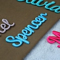 Personalized Name Iron on Patch | Personalized Embroidered Name 3D Patches for Backpacks Hats Jackets