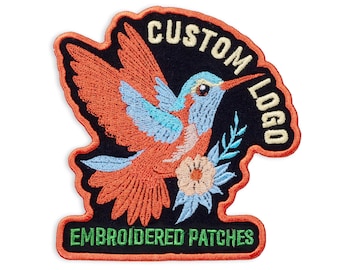 Personalized Embroidered Logo Patch | Custom Patch Bulk Order | Sew/Iron On/Hook & Loop