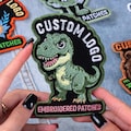 Custom Embroidered Logo Patch | Personalized Team Logo Company Patches | Sew/Iron On/Hook & Loop