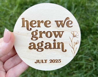 Here We Grow Again Pregnancy Announcement
