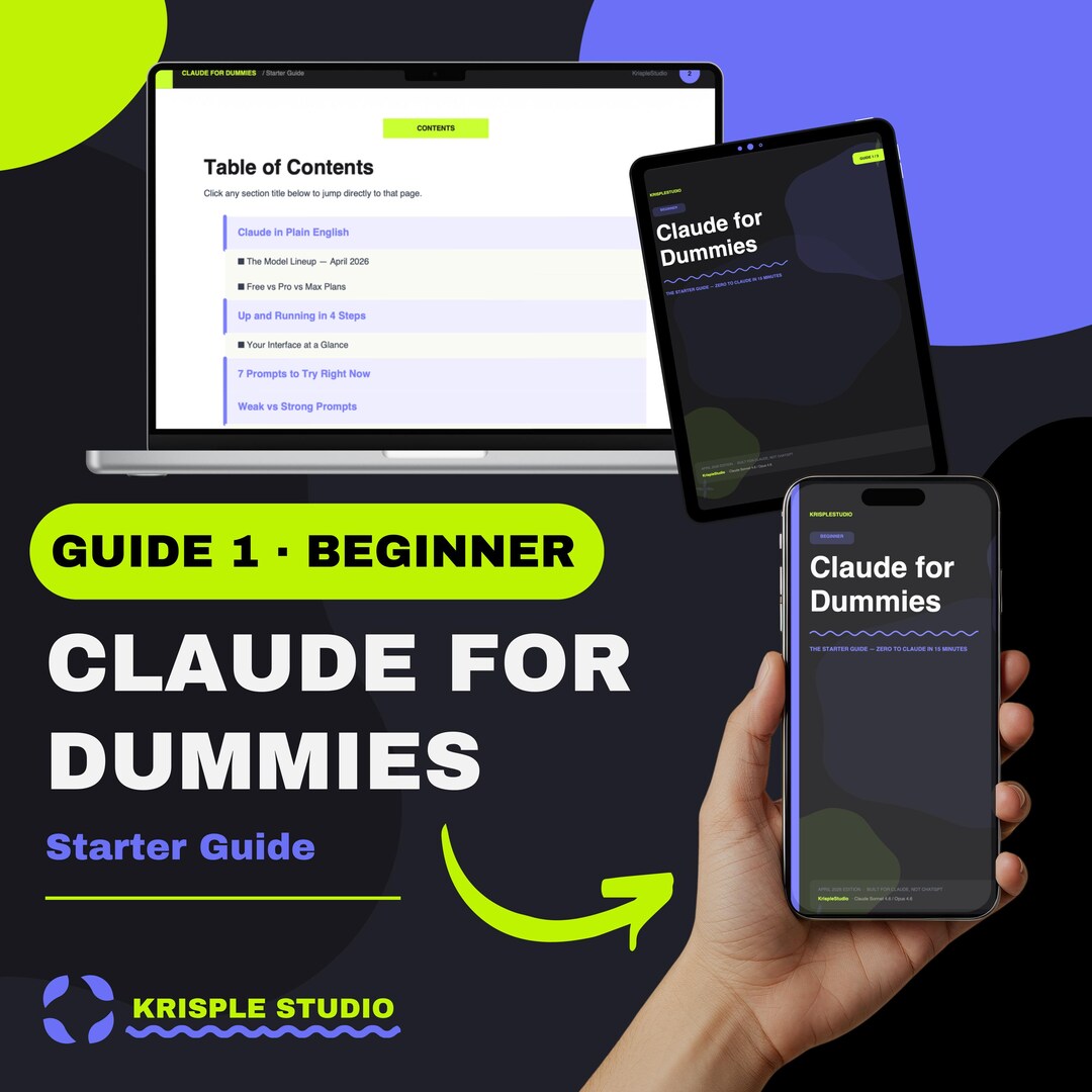 Claude AI Beginner Guide | Prompt PDF | Starter Kit (digital Download ...