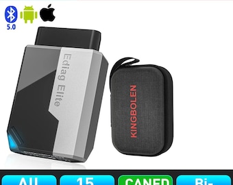 Herramienta de diagnóstico para vehículos KINGBOLEN Ediag Elite: bidireccional, 15 reinicios