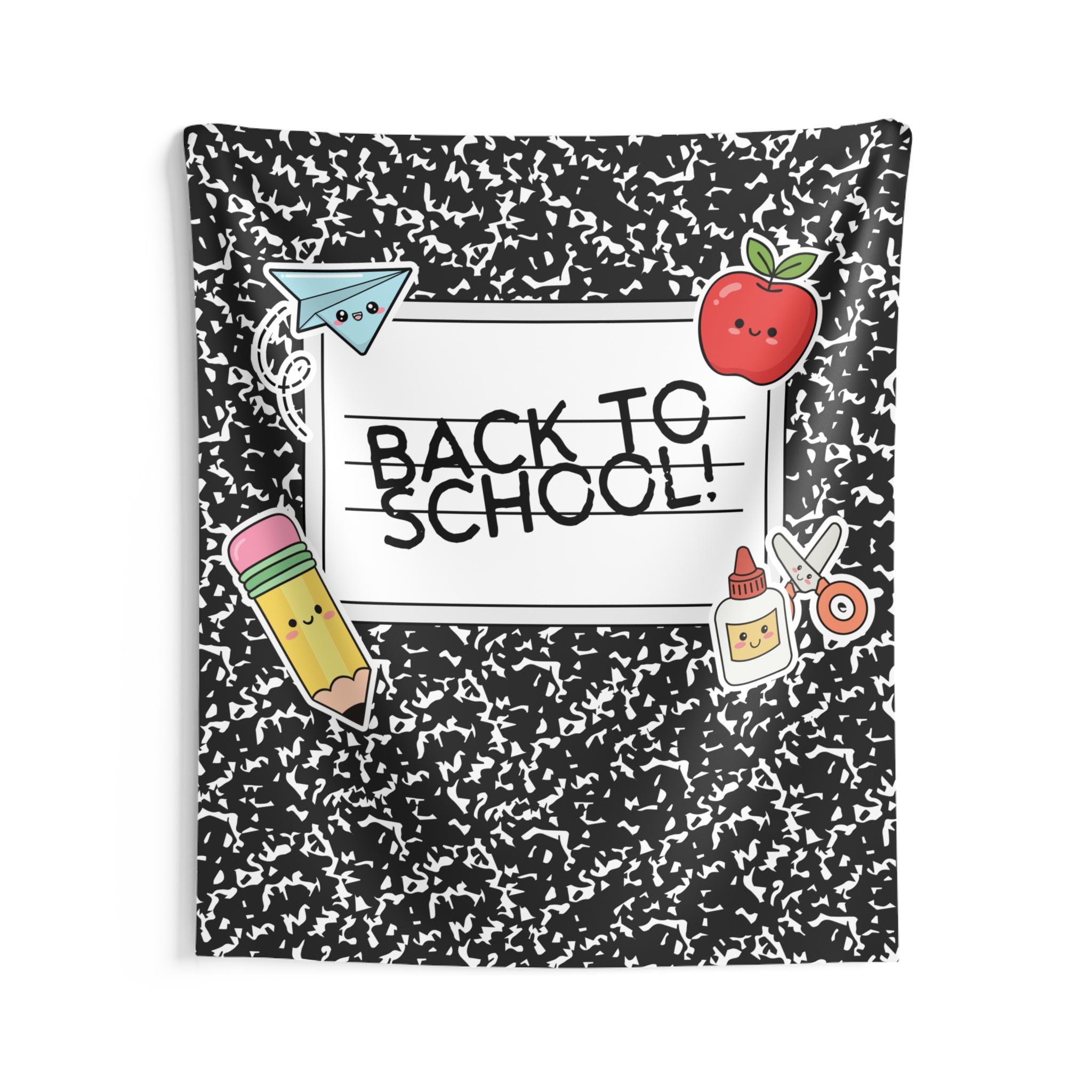 Composition Notebook Back to School Backdrop, Classroom Photo Booth ...