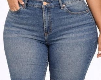 Plus Size Denim Jeans Women Bermuda Short Pants Stretch