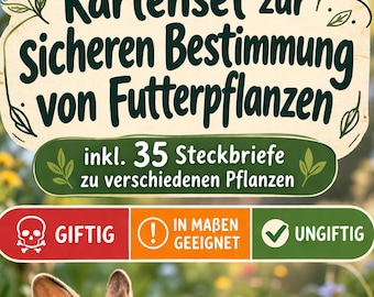 Set di schede per l'identificazione sicura delle piante foraggere per i conigli