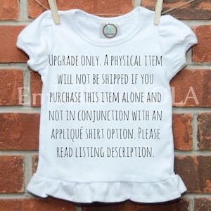 Ruffle Shirt UPGRADE option - Short Sleeve