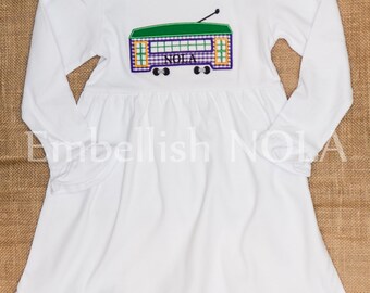mardi gras ruffle shirt