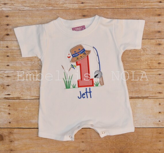 baby fishing shirt romper