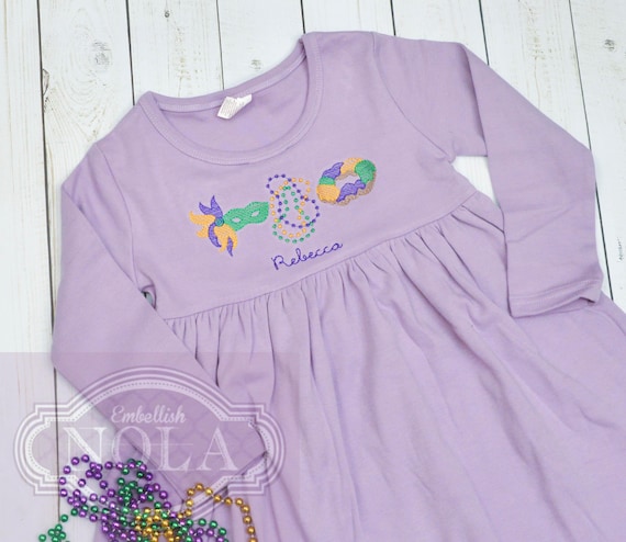 fitted lace wedding dress Wholesale toddle baby girls Mardi Gras long sleeve dress preorder –  aierwhoesalekidsclothes main image 0