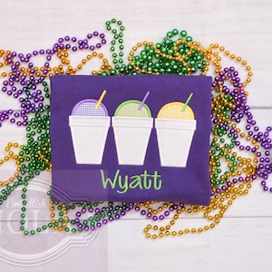 Mardi gras top snowball leggings
