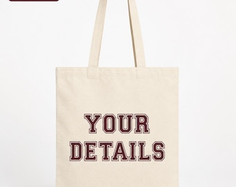 Personalized Senior 2027 Logo Tote Bag | Class of 2027 | Senior School Spirit